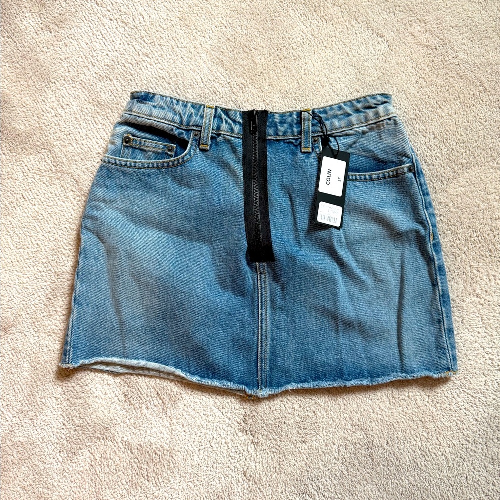 Carmar denim zipper Jean mini skirt 💞 lf stores